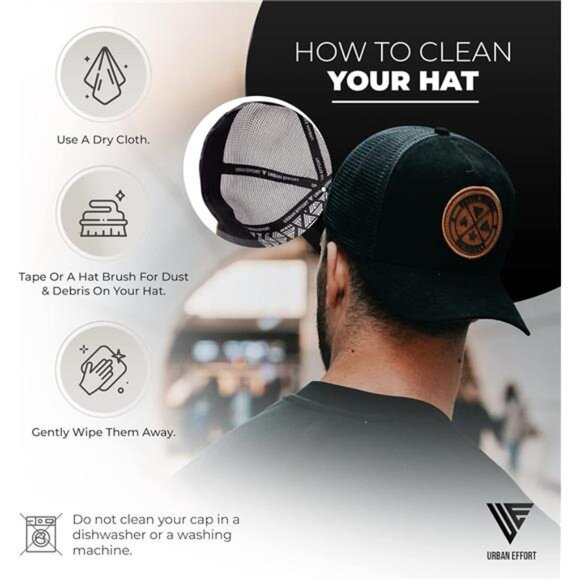 Mesh Back Trucker Hat Baseball Cap Adjustable Snapback for Men Women Outdoor - Picture 4 of 7